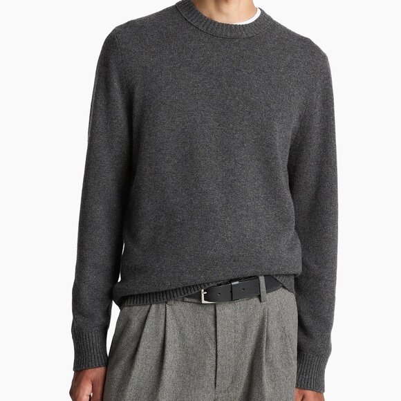 Vince Gray Crew Neck Wool Cashmere Blend Mens Pullover Sweater 2XL